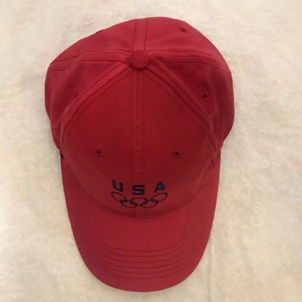 K-Products Adjustable Red USA Olympic Cap